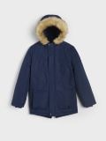 Geacă călduroasă cu glugă - bleumarin - SINSAY - small9