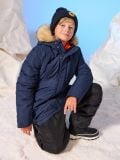 Geacă călduroasă cu glugă - bleumarin - SINSAY - small6