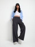 LADIES` TROUSERS - тъмносиво - SINSAY - small3