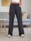 LADIES` TROUSERS - тъмносиво - SINSAY - small1