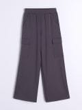 LADIES` TROUSERS - тъмносиво - SINSAY - small2