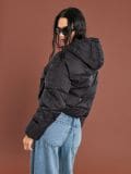 Kapuutsiga jope - must - SINSAY - small2