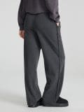 Wide leg kelnės - tamsiai pilka - SINSAY - small2