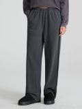 Wide leg kelnės - tamsiai pilka - SINSAY - small4