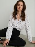 Košulja s mješavinom lana - crno - SINSAY - small8