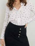 Cămașă cu guler - alb - SINSAY - small1