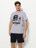 Dvodijelna pidžama The Moomins - siva - SINSAY - small5