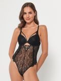 Body cu dantelă - negru - SINSAY - small3