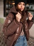 Дута куртка - коричневий - SINSAY - small1