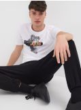 Футболка з принтом - білий - SINSAY - small1