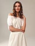 Bluzka hiszpanka - kremowy - SINSAY - small1