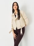 Biker jakna - nude - SINSAY - small4