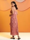 Midi haljina s volanima - roze - SINSAY - small5