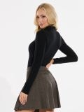 Body z ovratnikom - črna - SINSAY - small2