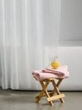 Zavesa za prho - bela - SINSAY - small1