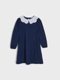 Rochie cu guler - bleumarin - SINSAY - small3
