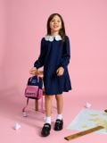Rochie cu guler - bleumarin - SINSAY - small1