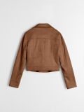 Kunstseemisnahast biker-jakk - beež - SINSAY - small7