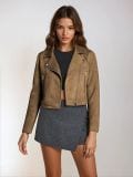 Biker-jakk - pruun - SINSAY - small3