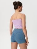 Джинсові шорти high waist - синій - SINSAY - small3