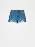 Szorty jeansowe z cyrkoniami - niebieski - SINSAY - small4