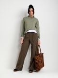 Pulover cu adaos de lână - verde-aprins - SINSAY - small3