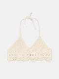 Heklan čipkani crop top - krem - SINSAY - small4