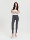 Kavbojke mid rise skinny - siva - SINSAY - small2