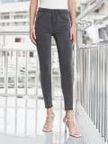 Kavbojke mid rise skinny - siva - SINSAY - small1