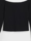 Bluza bez ramena - crno - SINSAY - small9
