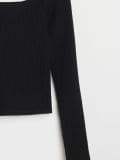 Bluza bez ramena - crno - SINSAY - small11