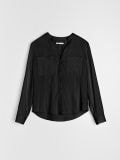 Koszula slim fit - czarny - SINSAY - small5