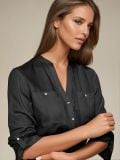 Koszula slim fit - czarny - SINSAY - small6