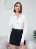 Oversized-lõikega särk - kreemvalge - SINSAY - small6