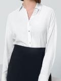 Oversized-lõikega särk - kreemvalge - SINSAY - small1