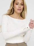 Bluza z dolgimi rokavi - krema - SINSAY - small4