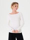 Bluza z dolgimi rokavi - krema - SINSAY - small9