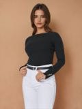Bluza s dugim rukavima - crno - SINSAY - small4
