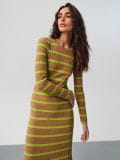 Rochie midi în dungi - multicolor - SINSAY - small5