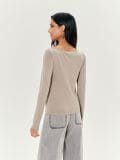 Bluza dugih rukava - bež - SINSAY - small4