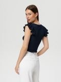 Bluza s naborima - mornarsko plava - SINSAY - small3