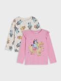 Majica z dolgimi rokavi Bluey - pastelno roza - SINSAY - small1