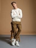 Pleteni džemper - krem - SINSAY - small5