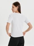 LADIES` T-SHIRT - bela - SINSAY - small8