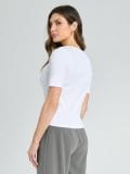 LADIES` T-SHIRT - bela - SINSAY - small2