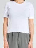 LADIES` T-SHIRT - bela - SINSAY - small1