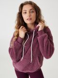 Huňatá mikina s kapucňou - fialová - SINSAY - small3