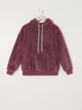 Huňatá mikina s kapucňou - fialová - SINSAY - small6