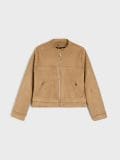 Kunstseemisnahast biker-jakk - beež - SINSAY - small6