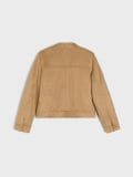 Kunstseemisnahast biker-jakk - beež - SINSAY - small7